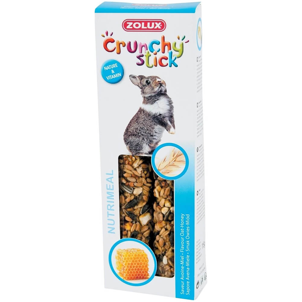 Snack per conigli Crunchy Stick avena e miele 1