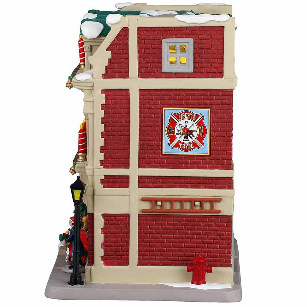 Liberty Trail Fire House Caddington Village Lemax Cod 45273 3