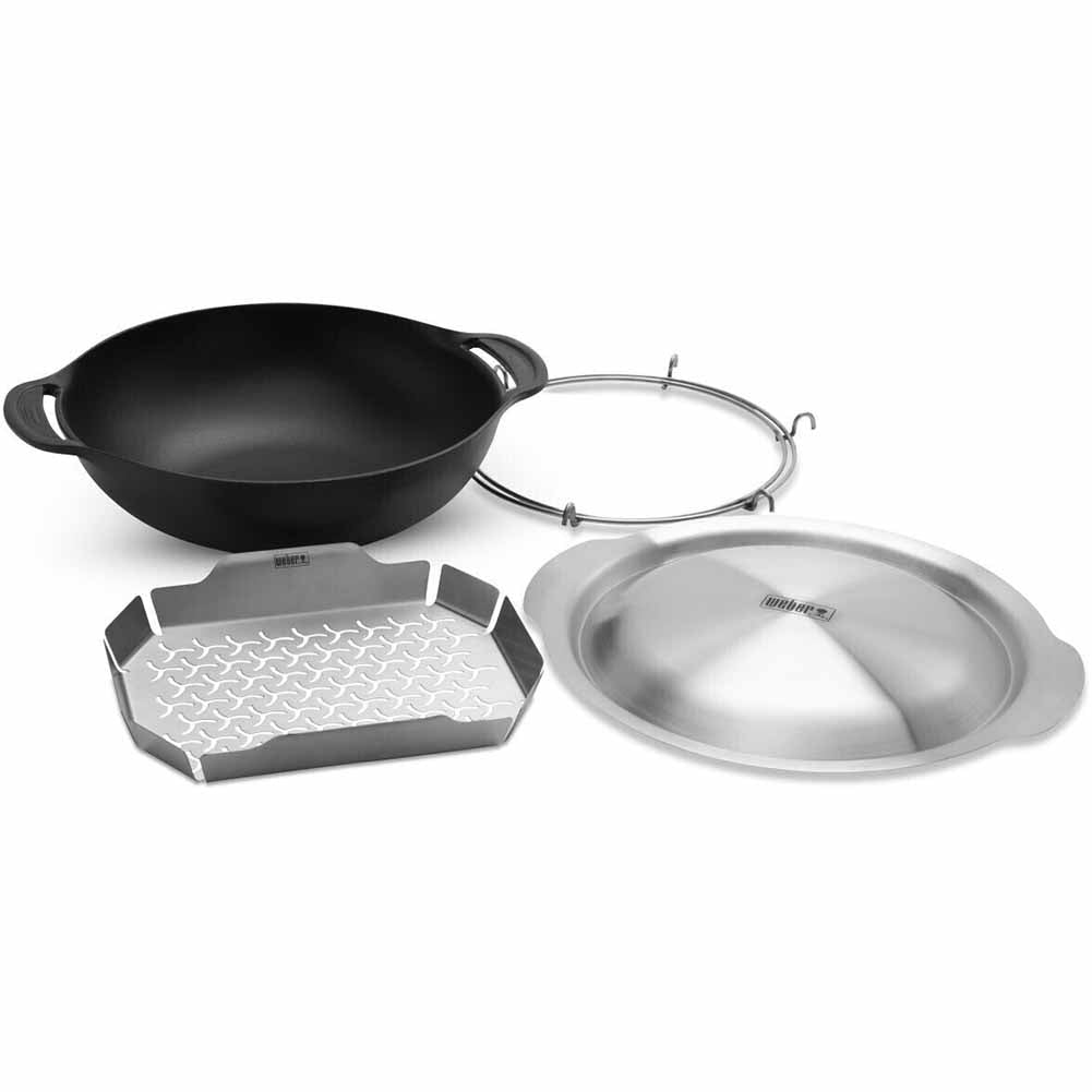 Wok con cestello di cottura al vapore Weber Crafted BBQ System 7607 1