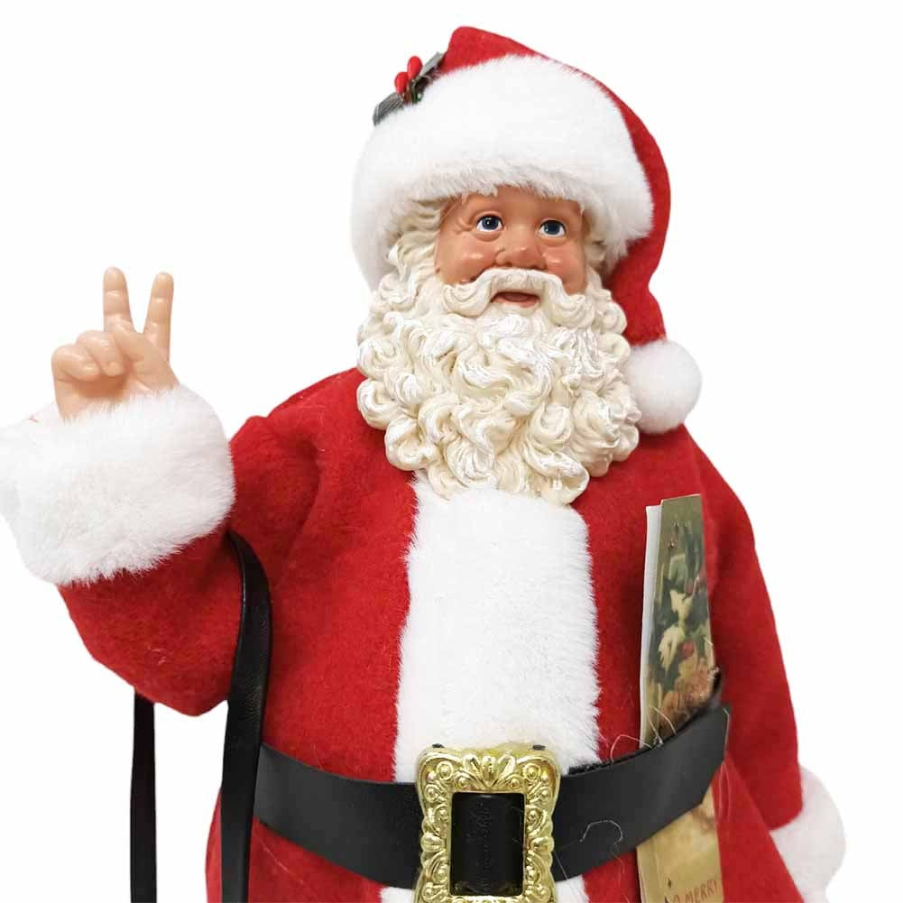 Babbo Natale da collezione Fotografo 28 cm 2