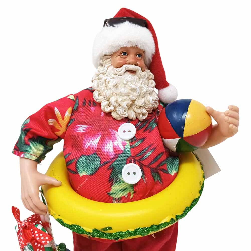 Babbo Natale da collezione Babbo da spiaggia 28cm 2