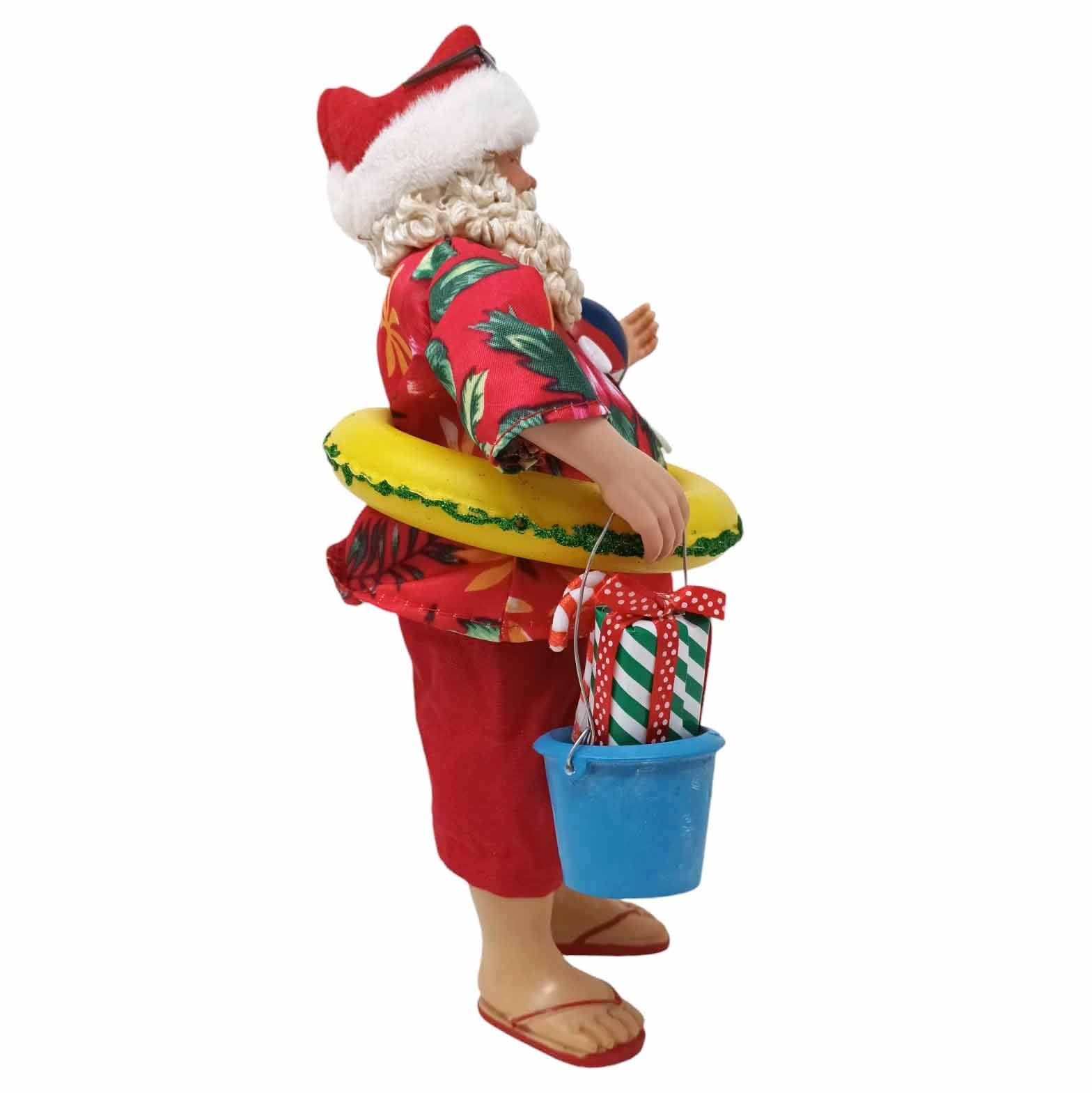 Babbo Natale da collezione Babbo da spiaggia 28cm 4