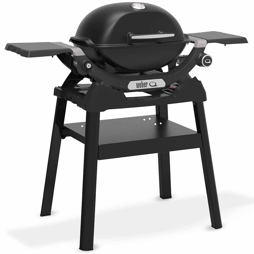 Weber Q1200N Barbecue a Gas Portatile con Stand e Coperchio Alto 3