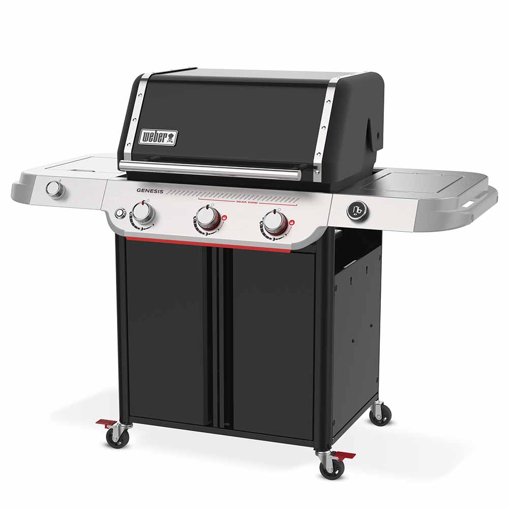 Weber Genesis E-335W Barbecue a gas 3 bruciatori con Sear Zone Boost e copertura Weber Premium 7