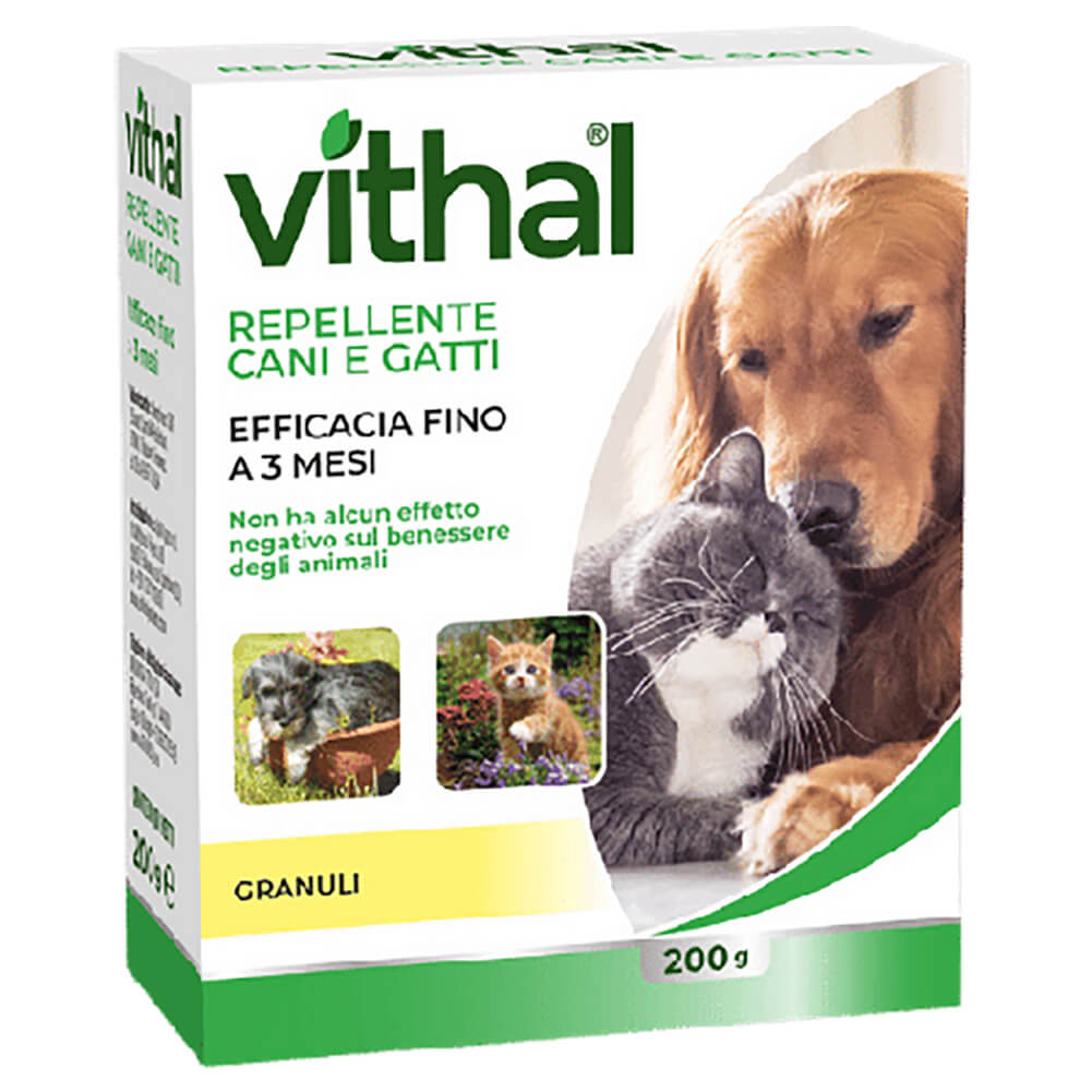 Repellente in granuli contro cani e gatti 200g Vithal 1