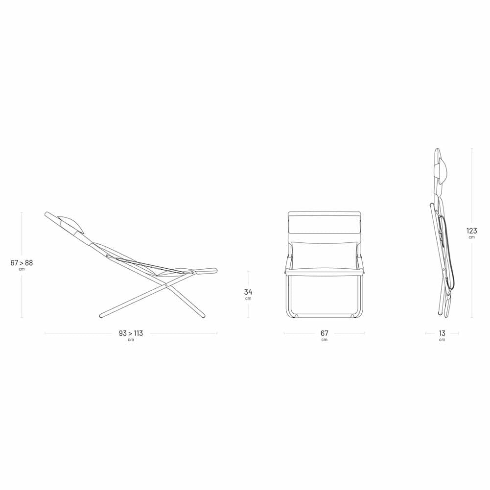 Poltrona lounge Lafuma Transabed BeComfort Moka LFM2829.9935 5