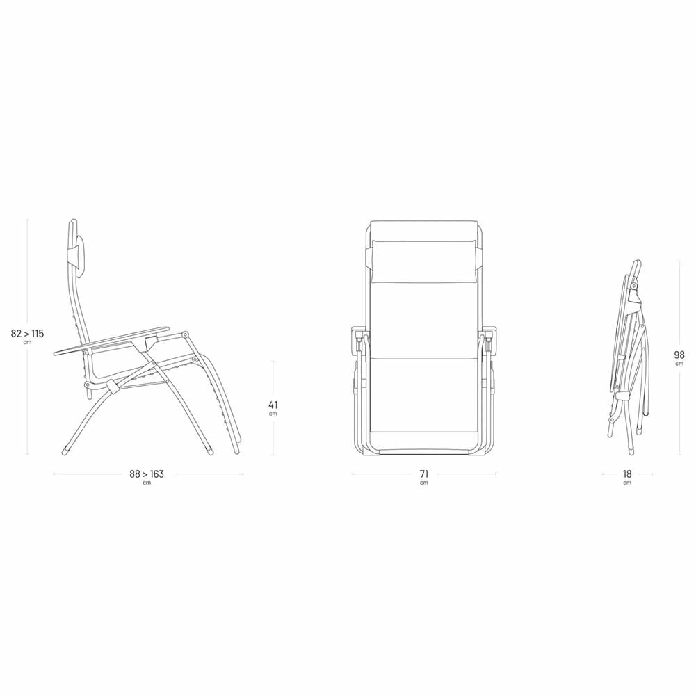 Poltrona relax Lafuma Futura BeComfort Moka LFM3130.9935 5