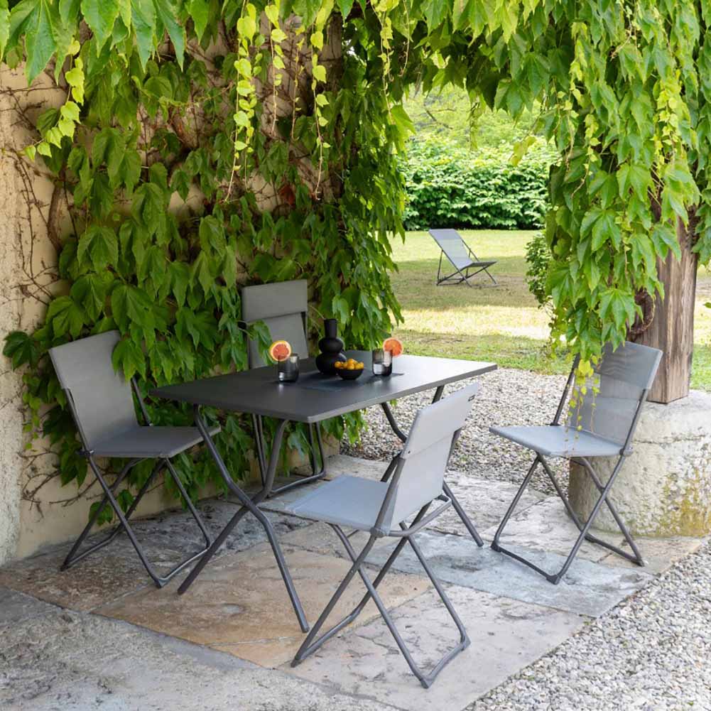 Tavolo Lafuma Balcony Colorblock 120x70cm Grigio Titane LFM5339.7782 4