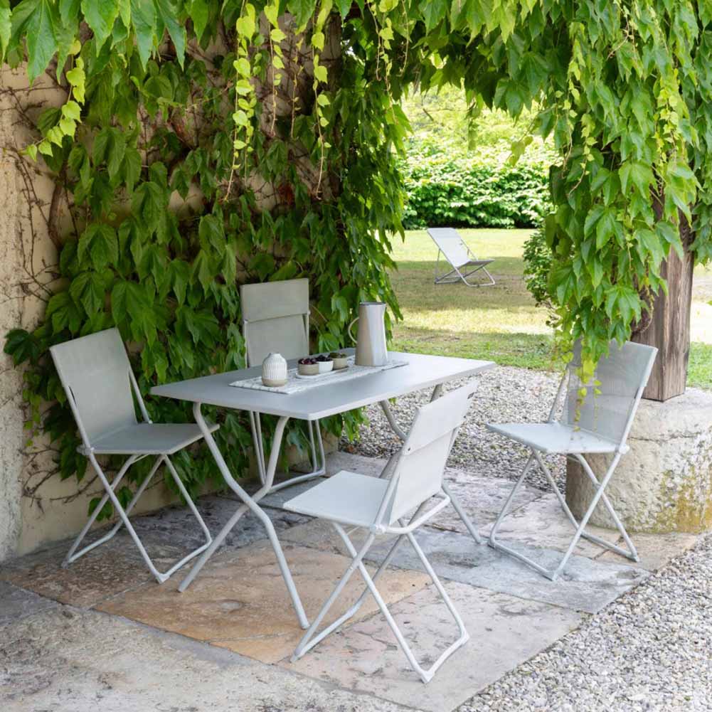 Tavolo Lafuma Balcony Colorblock 120x70cm Beige Seigle LFM5339.9848 4