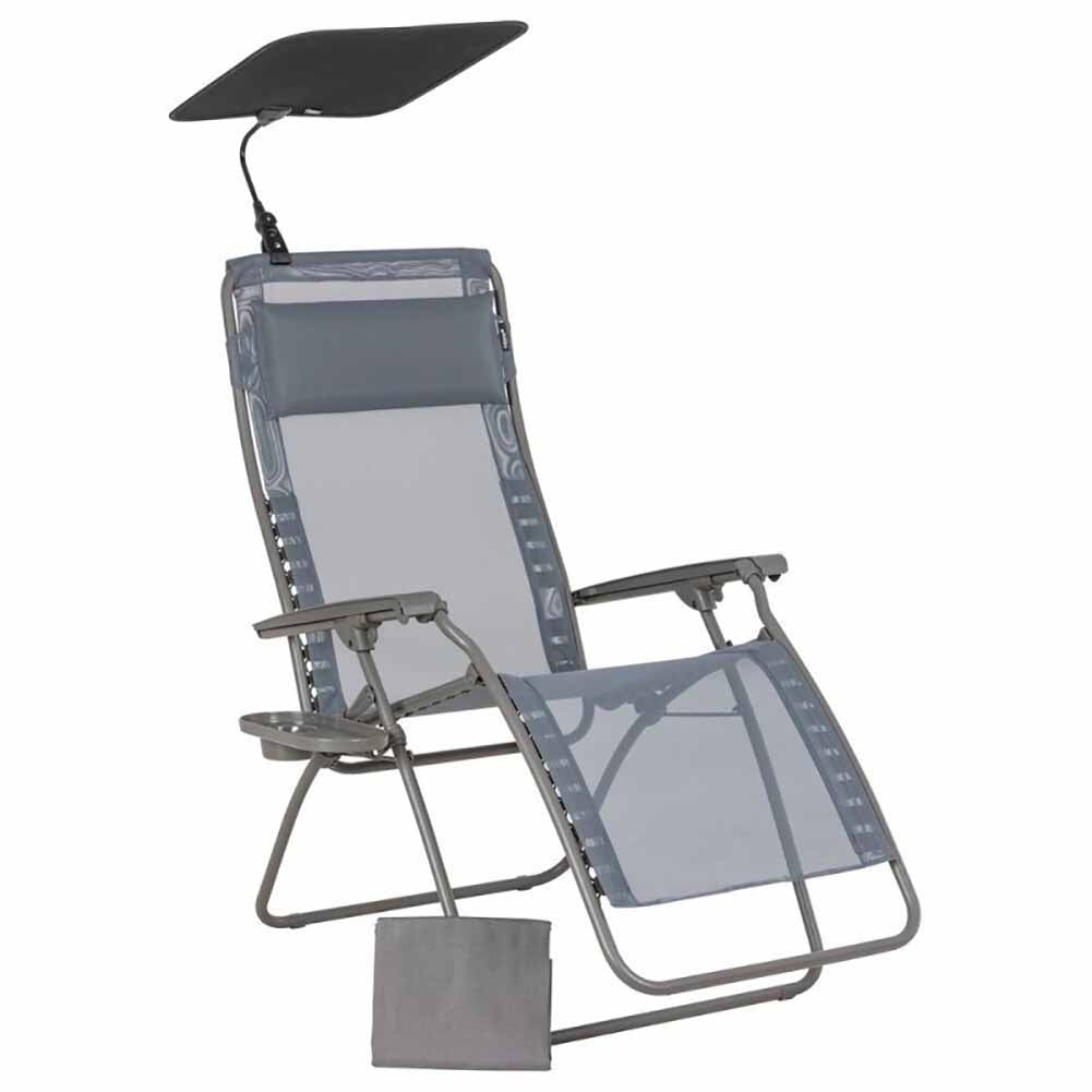 Poltrona Relax RSX Clip Zen Grigio silex con accessori LFM5360.8544 1