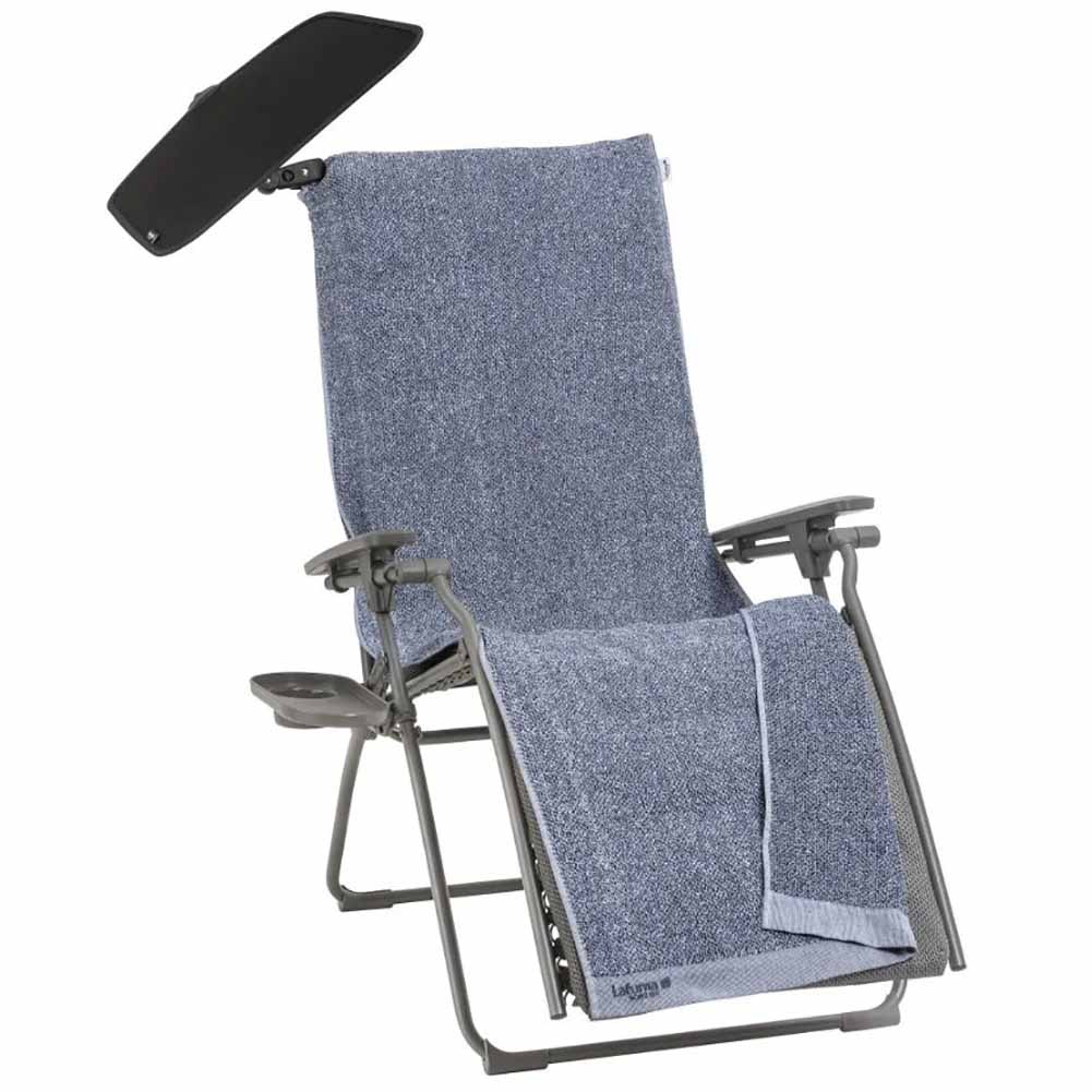 Poltrona Relax Evolution BeComfort Grigio Ash Grey con accessori LFM5361.9952 3