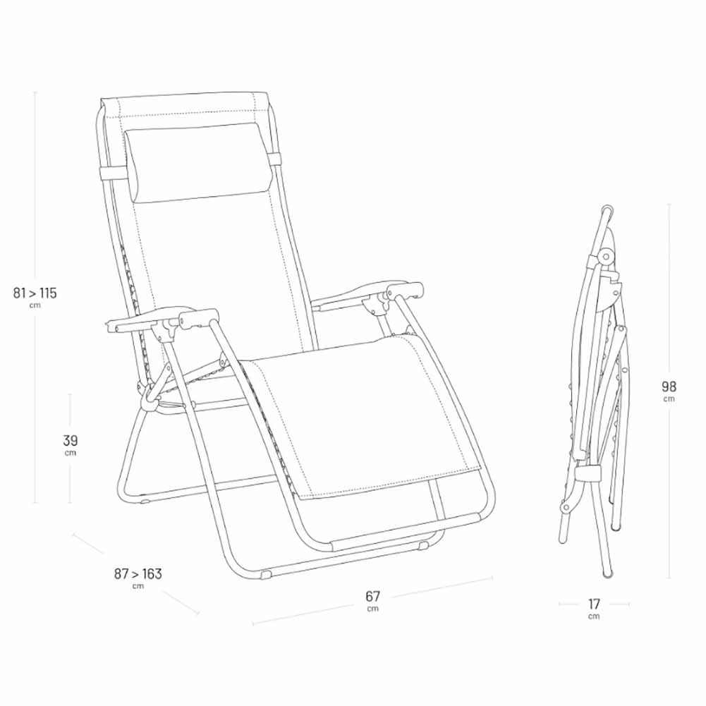 Poltrona Relax RSX Clip Zen Verde Foret con accessori LFM5367.0140 3