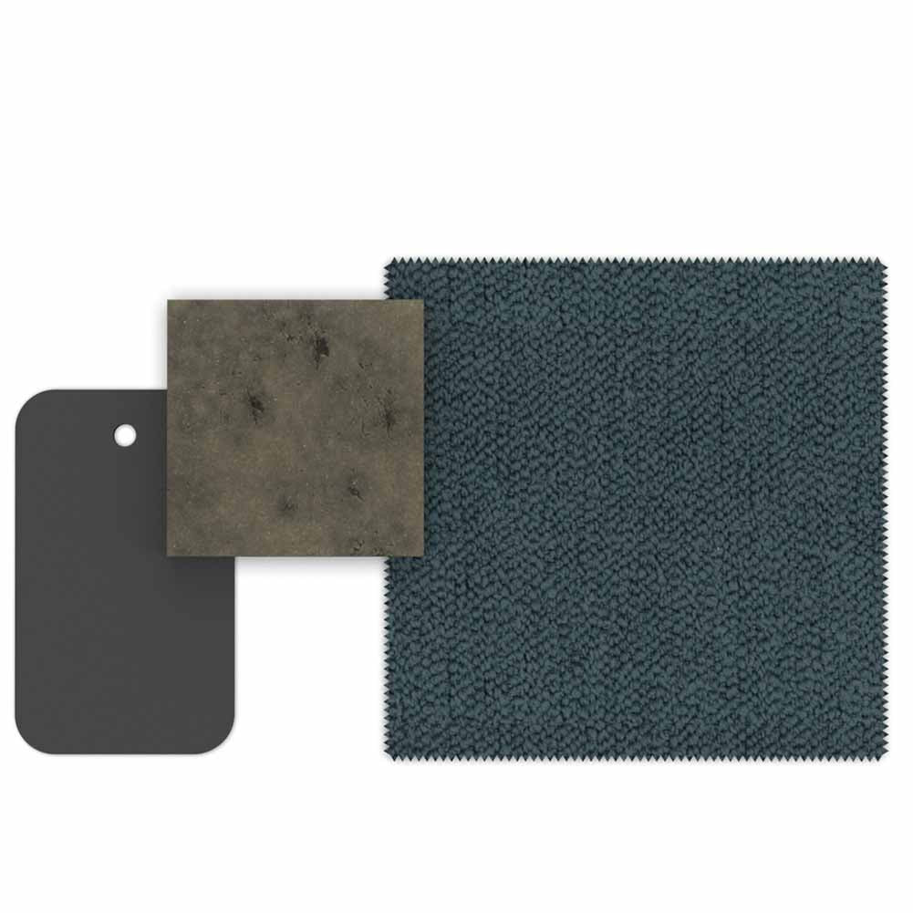 Sedia con braccioli Casilda Graphite Teal Blue Talenti 2