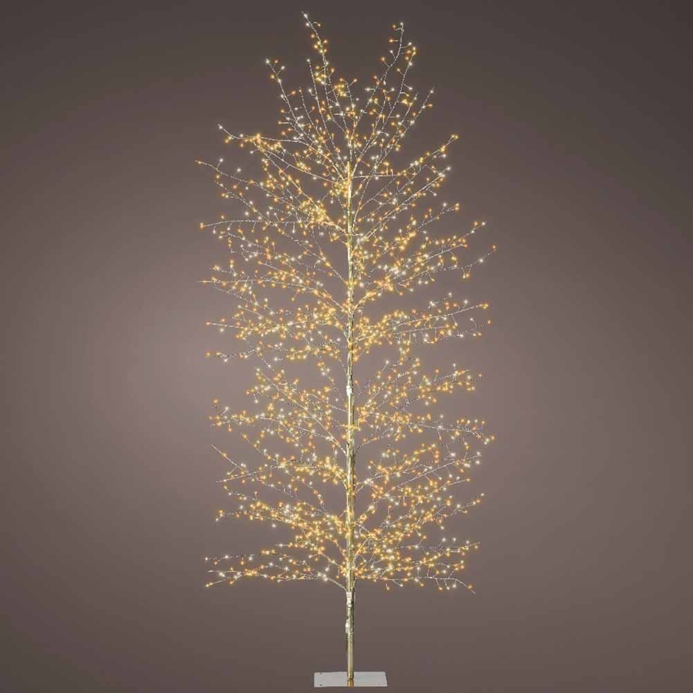 Figura luminosa Albero Stilizzato oro 1755 Micro led luce Traditional 180cm 3