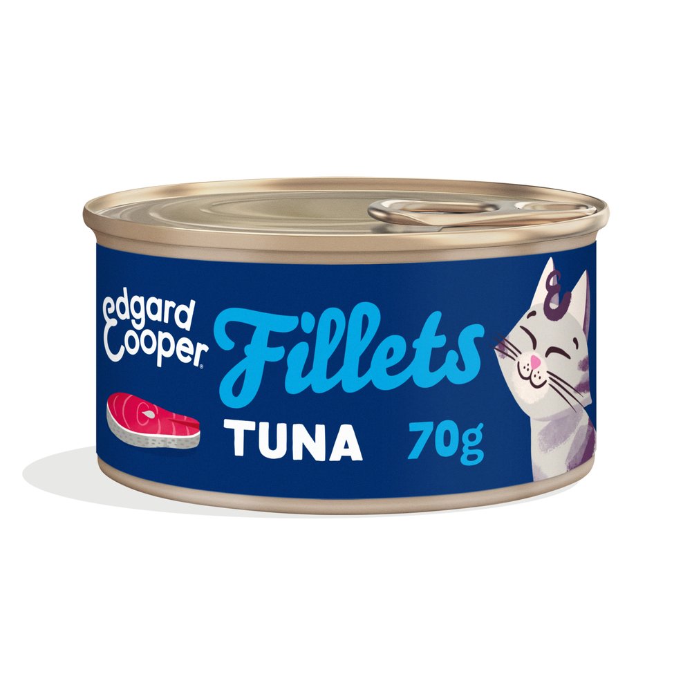 Sfilaccetti Edgard Cooper Tonno Alimento Umido per Gatti 70g 1