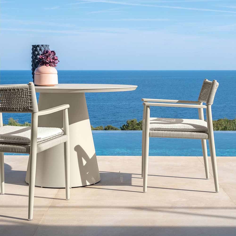 Sedia con braccioli Dolcevita Bianca Talenti 4