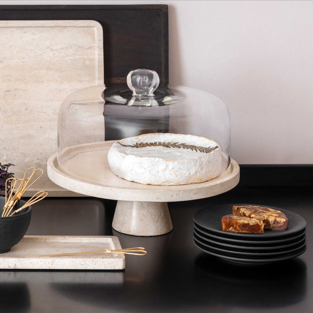 Cloche Manufacture Travertine Trasparente 25,5cm Villeroy & Boch 2
