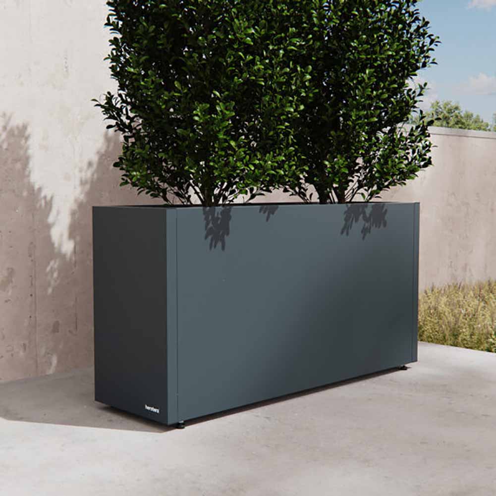 Fioriera Herstera Metal Planter 30 Antracite 100x30x50cm 08972803 3