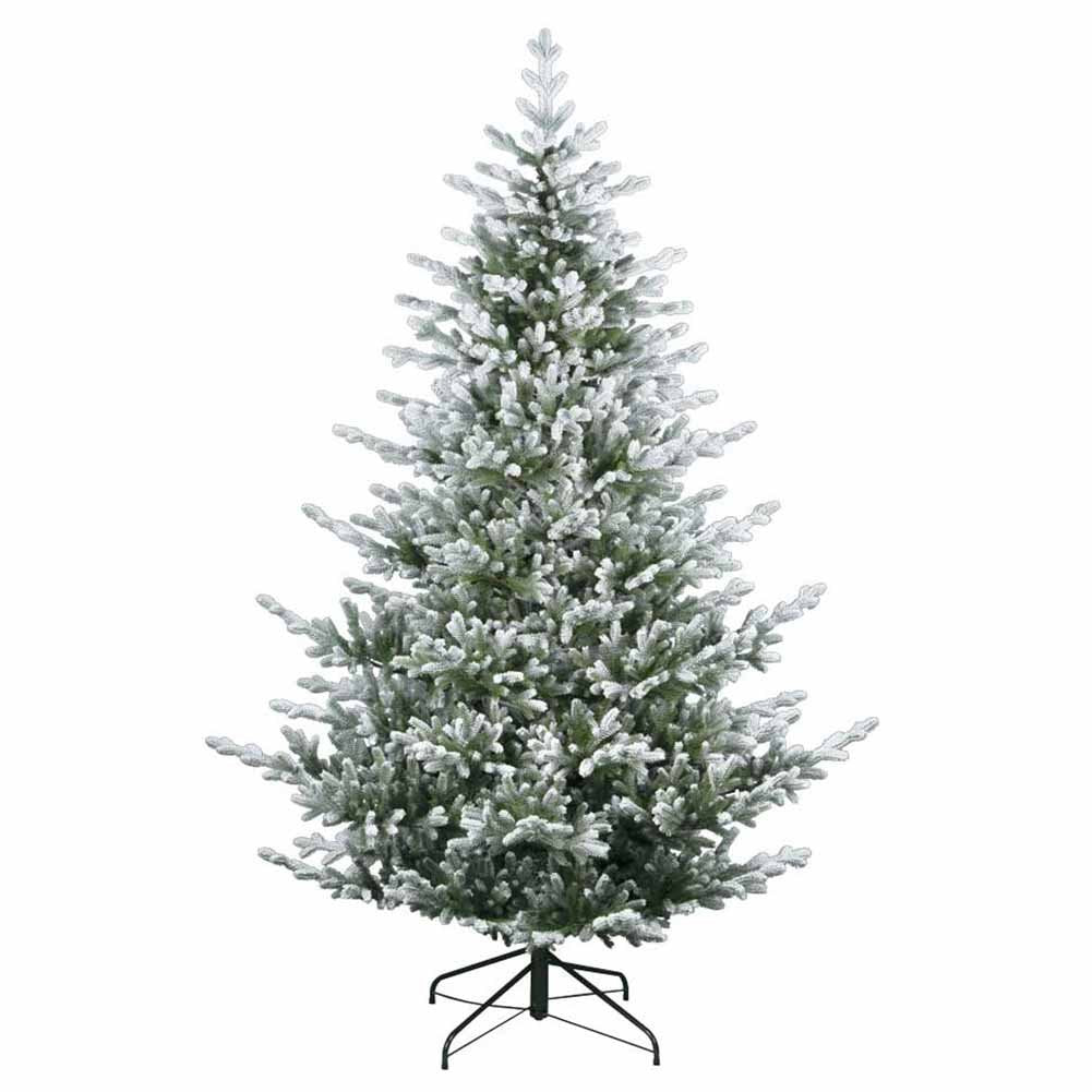 Albero di Natale artificiale Abete Livigno innevato We Love Christmas 210 cm 1