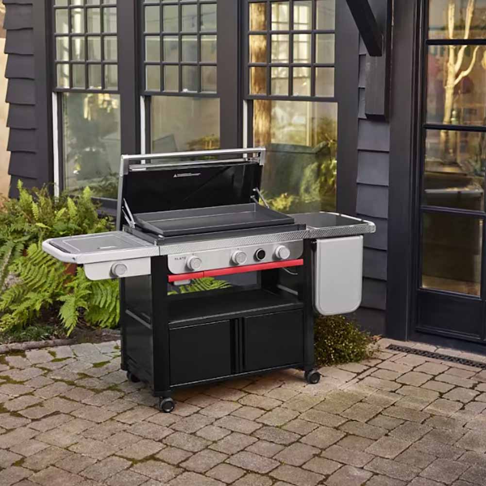 Piastra Premium Weber SLATE GPSB da 76cm 1500247 con fornello laterale 3