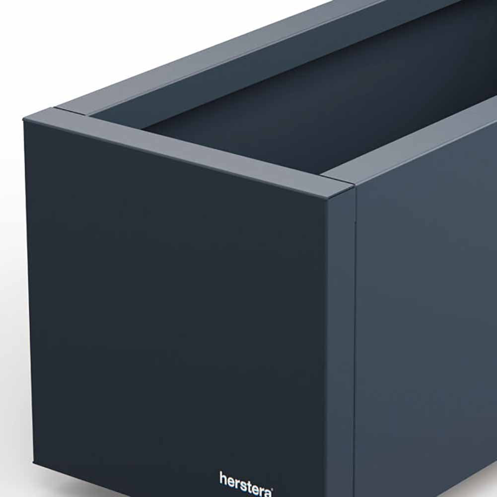 Fioriera Herstera Metal Planter Balcony antracite 80x25x25cm 08973802 3