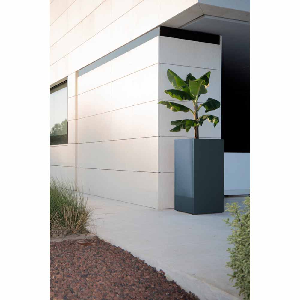 Vaso Herstera Metal planter Column Antracite 50x50x100cm 08977801 4