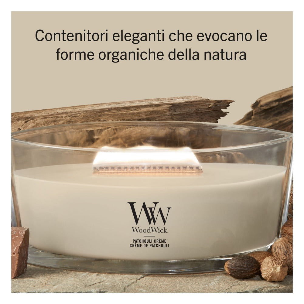 Candela Ellipse WoodWick Patchouli Crème 3