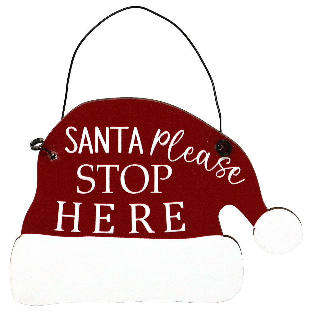 Decorazione cappello Babbo Natale assortita 10x7cm 1 pezzo 3