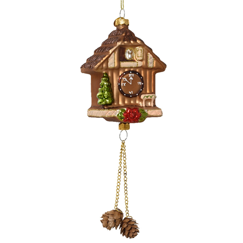 Formina in vetro orologio a Cucù 25cm 1