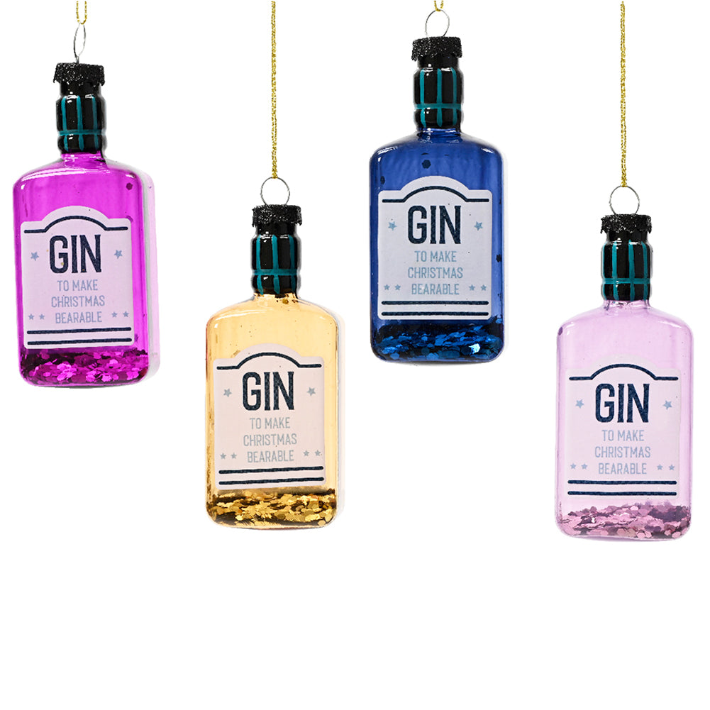 Formina in vetro bottiglia di Gin 11cm 1 pezzo 1