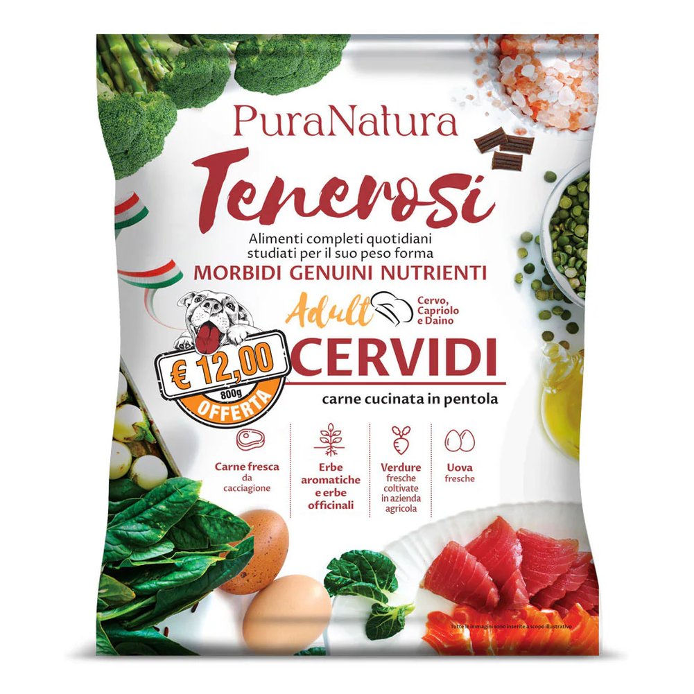 Tenerosi Pura Natura Cervo per Cani Adulti 1,3kg 1