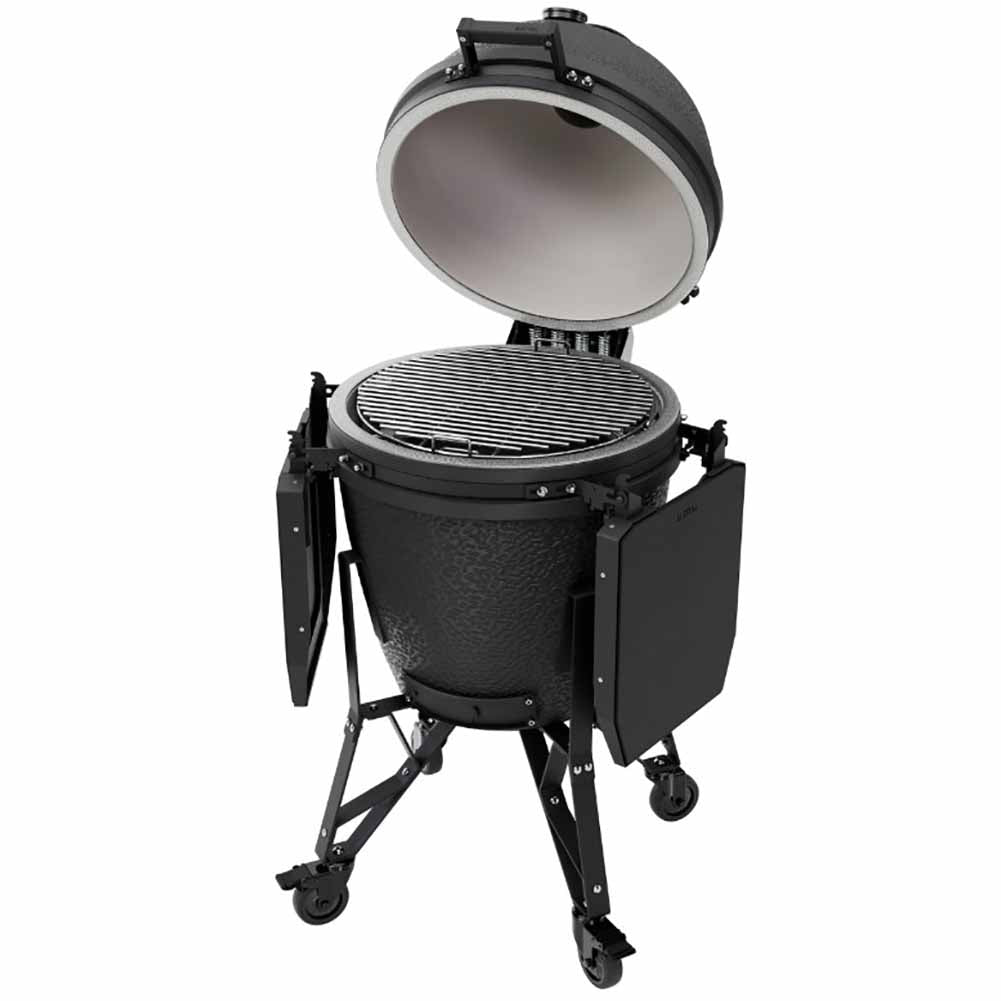 BSTRD Kamado Large Graphite Barbecue in Ceramica con Supporto e Ripiani Laterali 3