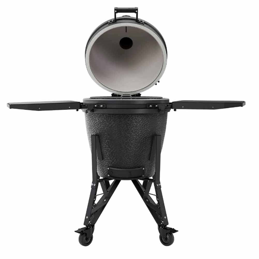 BSTRD Kamado Large Graphite Barbecue in Ceramica con Supporto e Ripiani Laterali 4