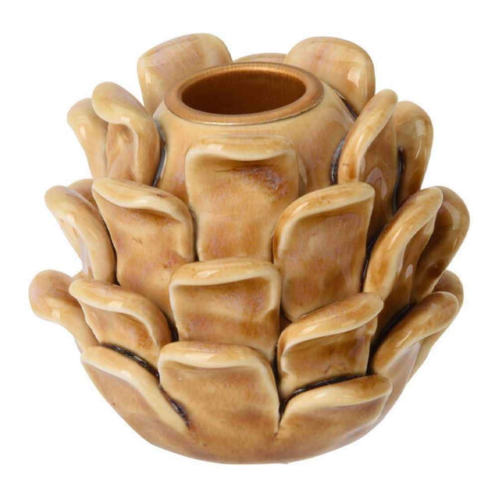 Portacandela in porcellana a forma di pigna smaltato 8,5 cm – 1 pezzo, colore assortito 3