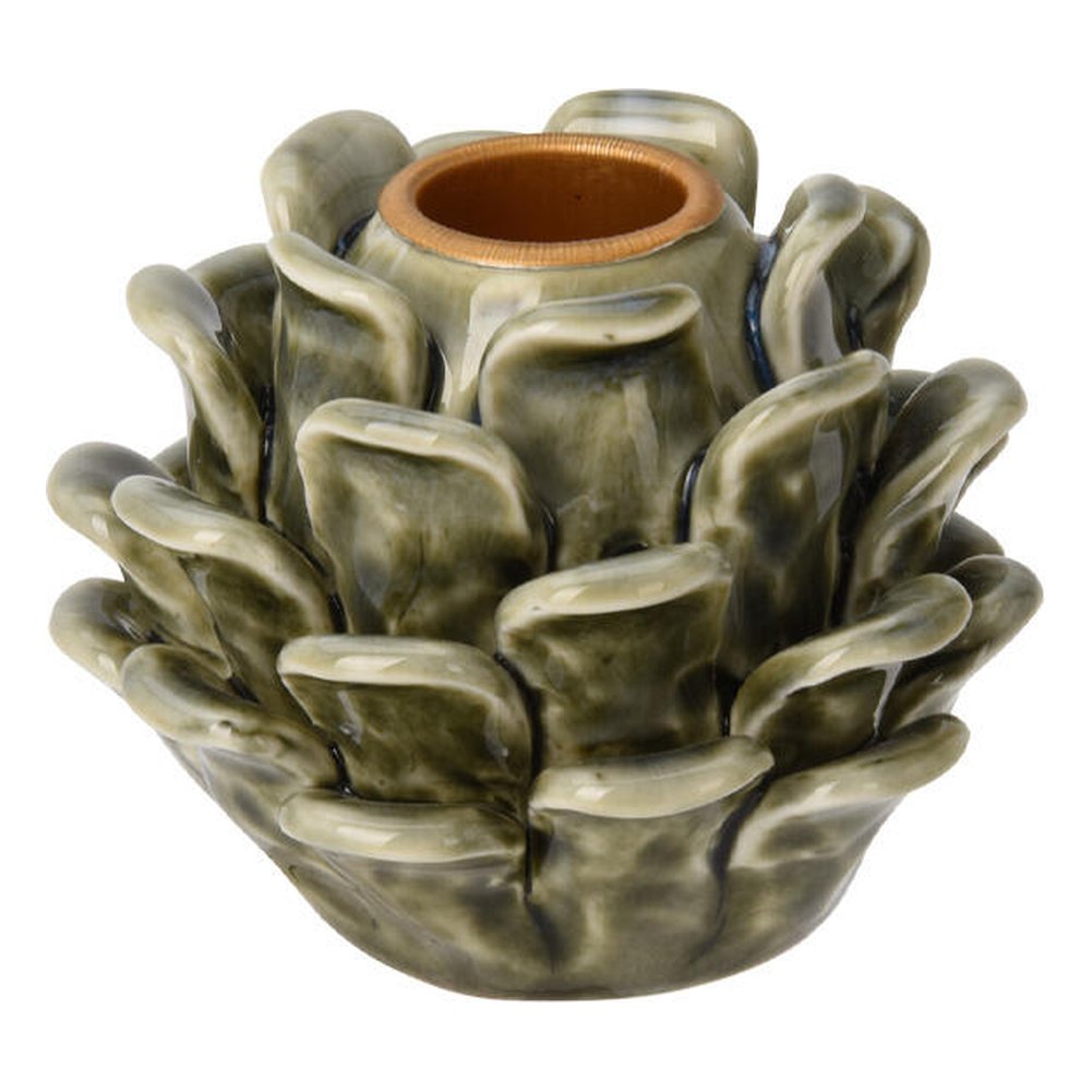 Portacandela in porcellana a forma di pigna smaltato 8,5 cm – 1 pezzo, colore assortito 4