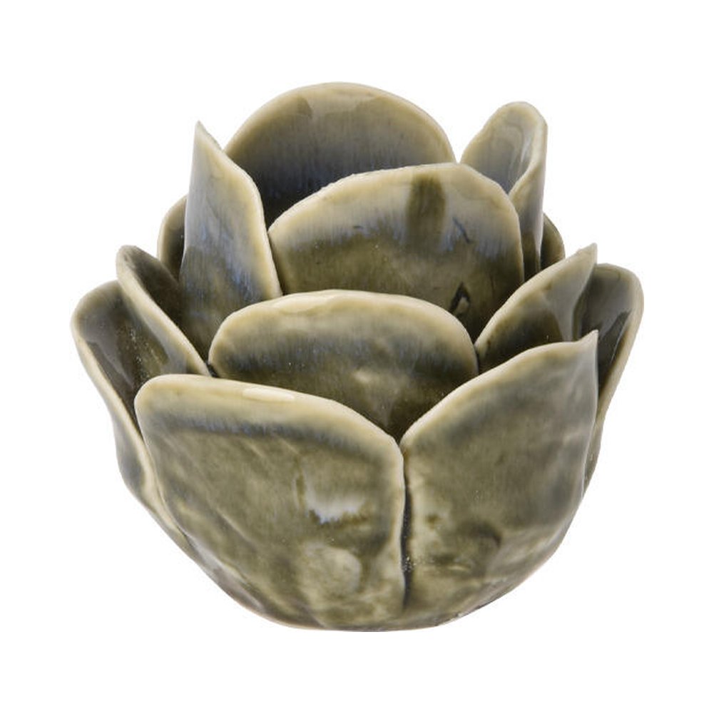 Portacandela in porcellana a forma di fiore smaltato 8,7 cm – 1 pezzo, colore assortito 4