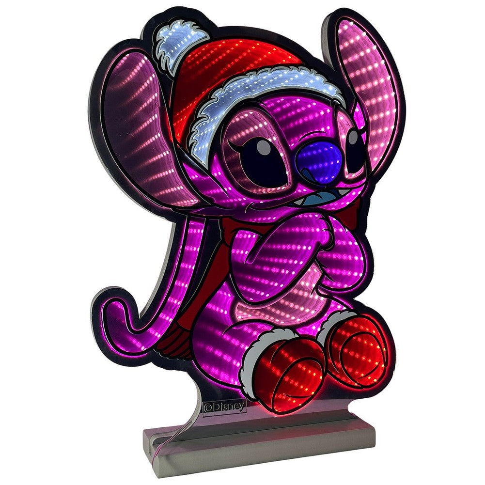 Figura luminosa LED Disney Angel con base effetto Infinity 40 cm 1