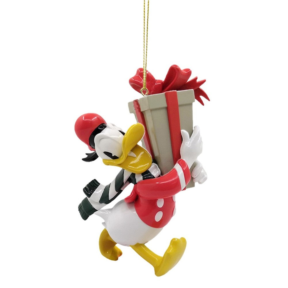 Addobbo 3D per albero di Natale Disney Paperino con regalo e sciarpa 1
