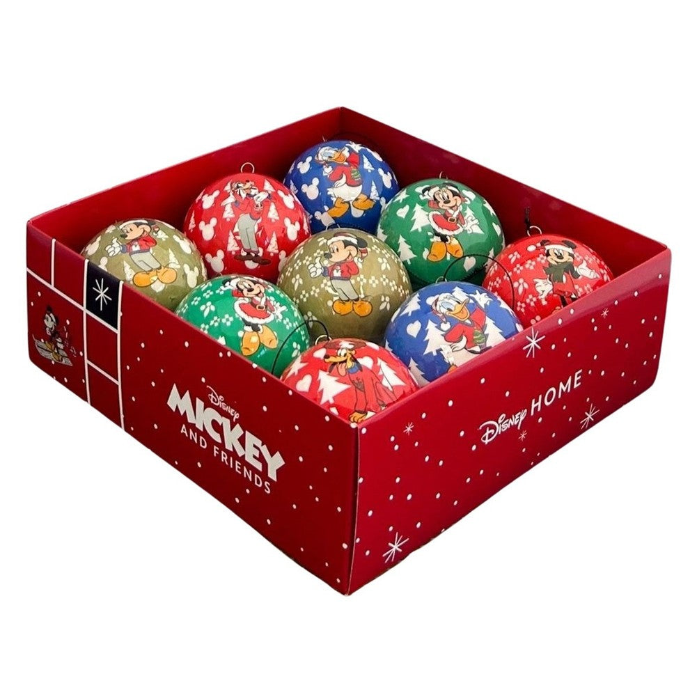 Set 9 palline di Natale in plastica Disney Topolino 1