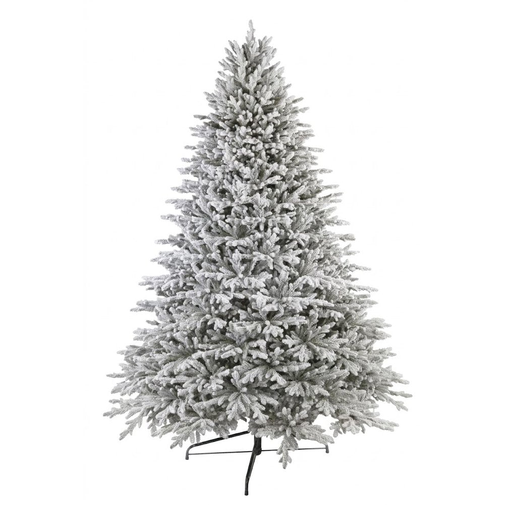 Albero di Natale artificiale Abete Natural White innevato We Love Christmas 240 cm 1