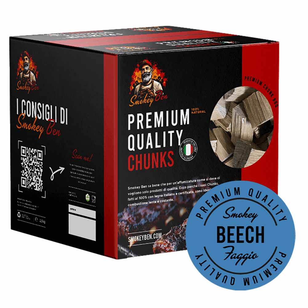 Chunks affumicatura Smokey Ben faggio sacco 2 kg 1