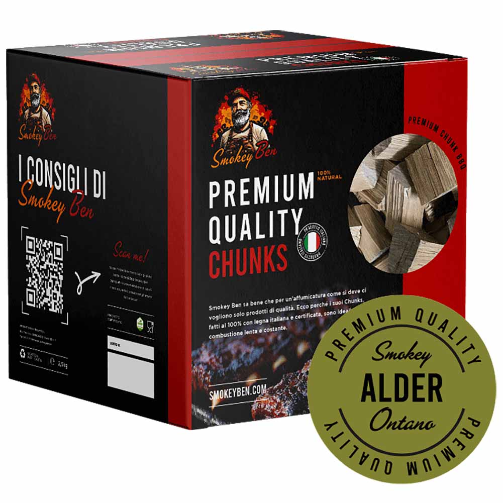 Chunks affumicatura Smokey Ben ontano sacco 2 kg 1