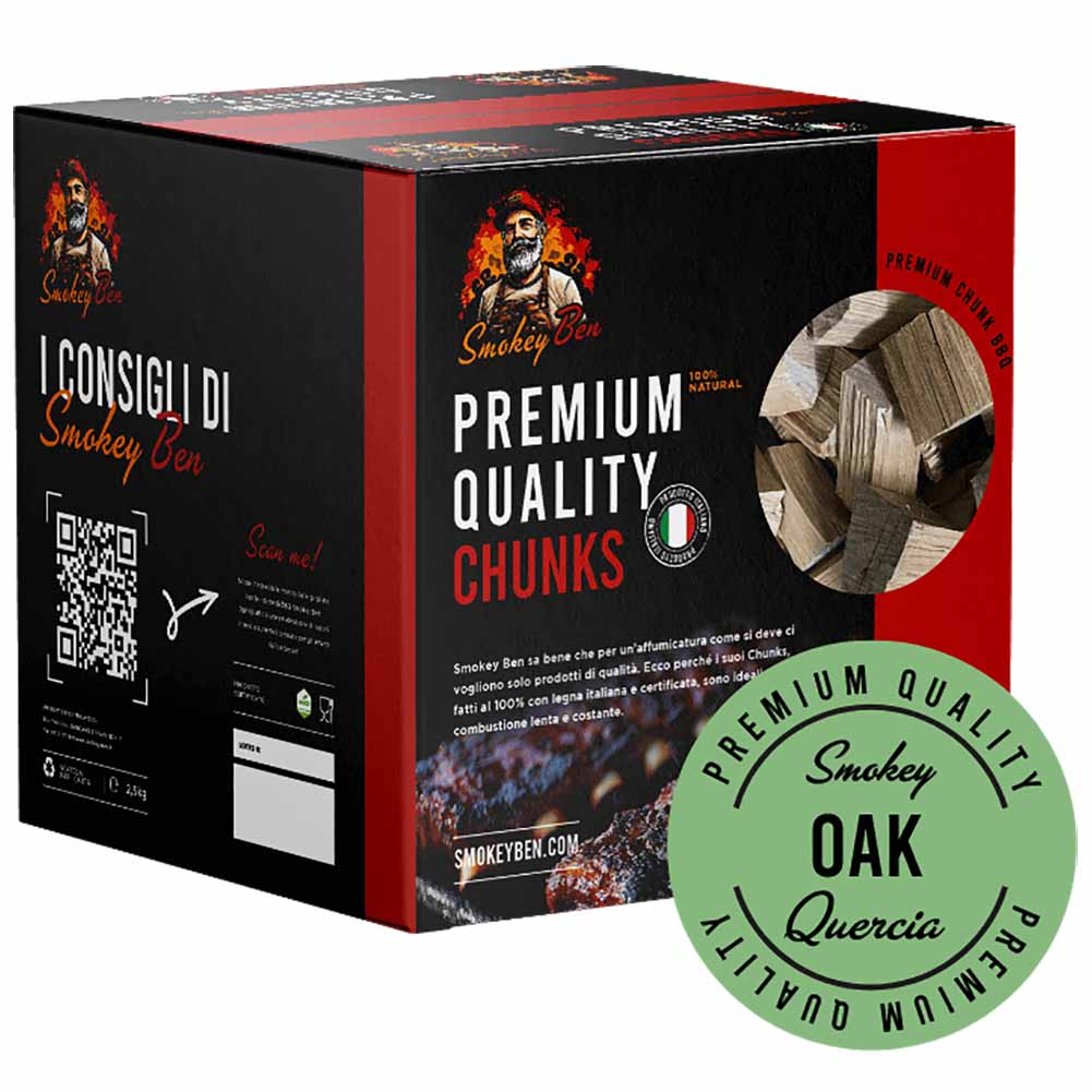 Chunks affumicatura Smokey Ben quercia sacco 2 kg 1