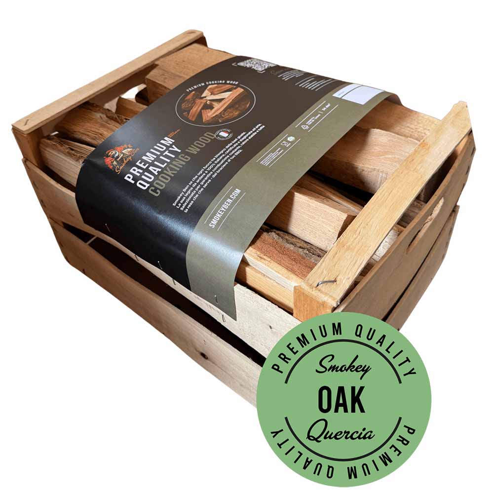 Kit cooking wood Smokey Ben quercia sacco 10 kg 1