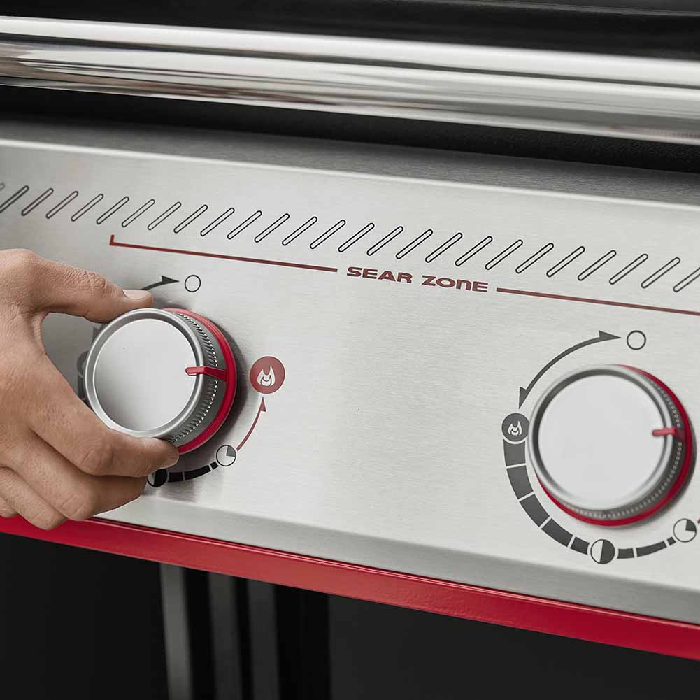 Weber Genesis E-325 barbecue a gas con Sear Zone e copertura premium 5