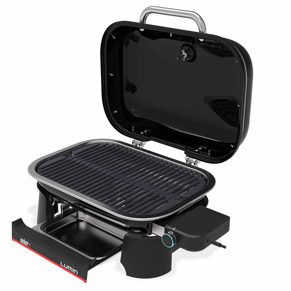 Weber Lumin Compact barbecue elettrico con custodia premium protettiva 2