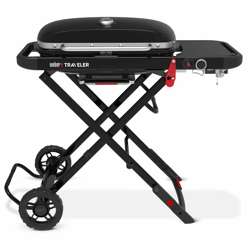 Weber Traveler barbecue a gas portatile con Paletta precision 8