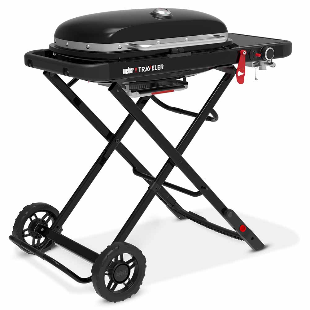 Weber Traveler barbecue a gas portatile con Paletta precision 2