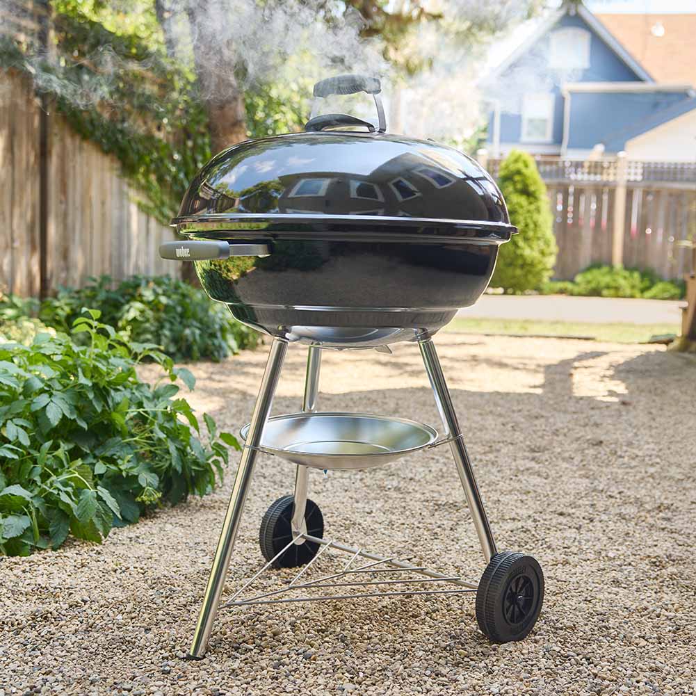 Weber Compact Kettle 57 cm Barbecue a Carbone 4