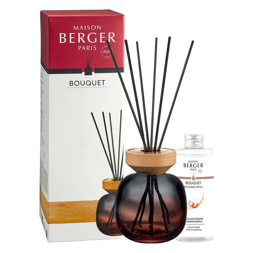Diffusore a Bastoncini Maison Berger Wood Grigio Rosso – Pétillance Exquise 3
